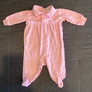 Pink Ralph Lauren onesie